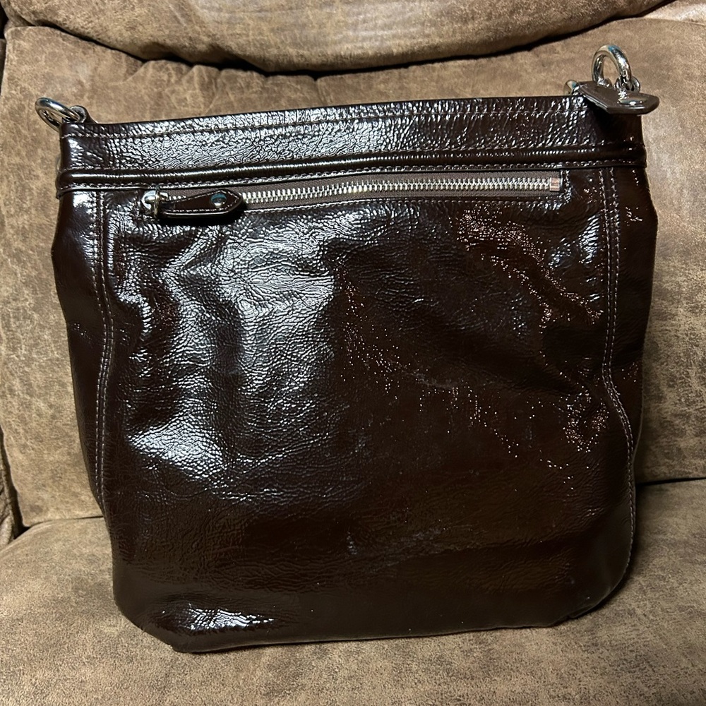 Coach Ashley Liquid Glass Patent
Leather Shoulder Bag - Picture 3 of 17